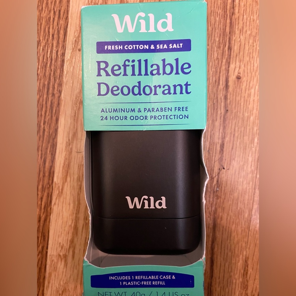 Black Refillable Deodorant Case New